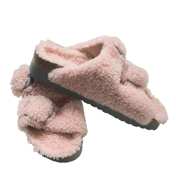 Papillio Birkenstock Barbie Pink Big Buckle Sz 40/US 9 Platform Sandals Portugal - Picture 8 of 12